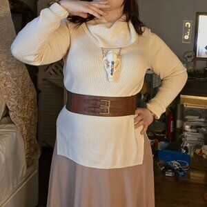 Pendleton Beige Merino Wool Sweater - Size Large